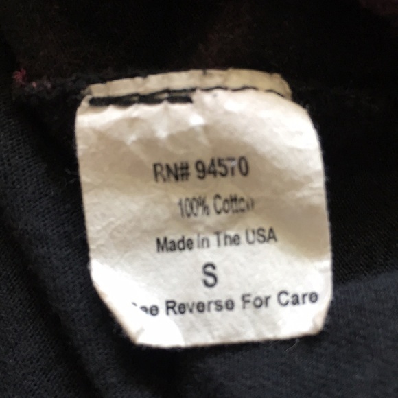 Love Peace Black T-Shirt Womens Small - Picture 5 of 5